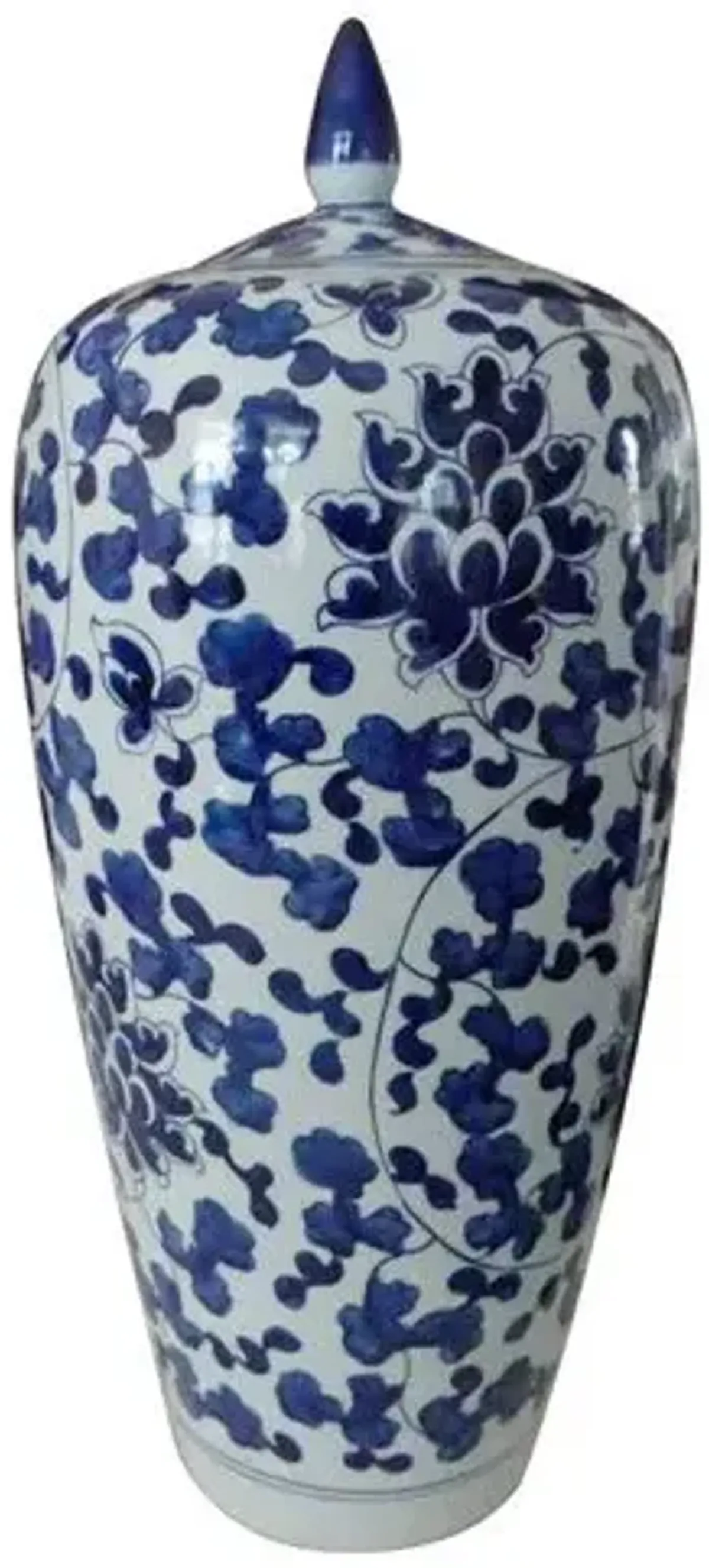 Flint Tall Lily Jar - Blue