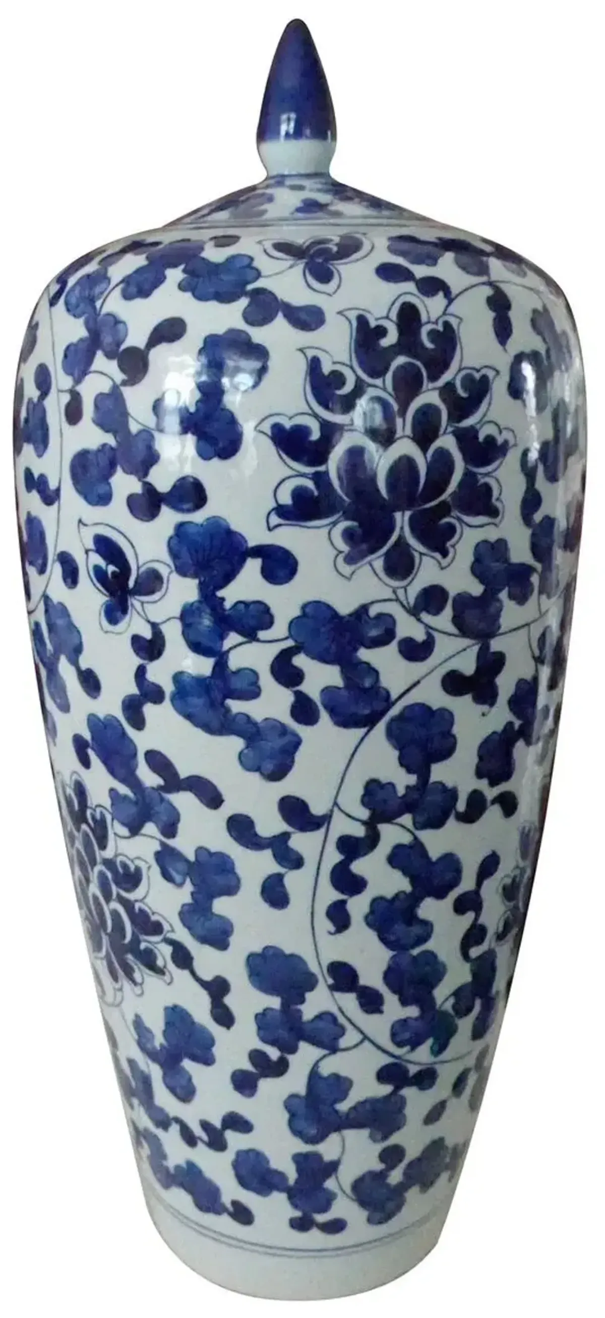Flint Tall Lily Jar, Blue