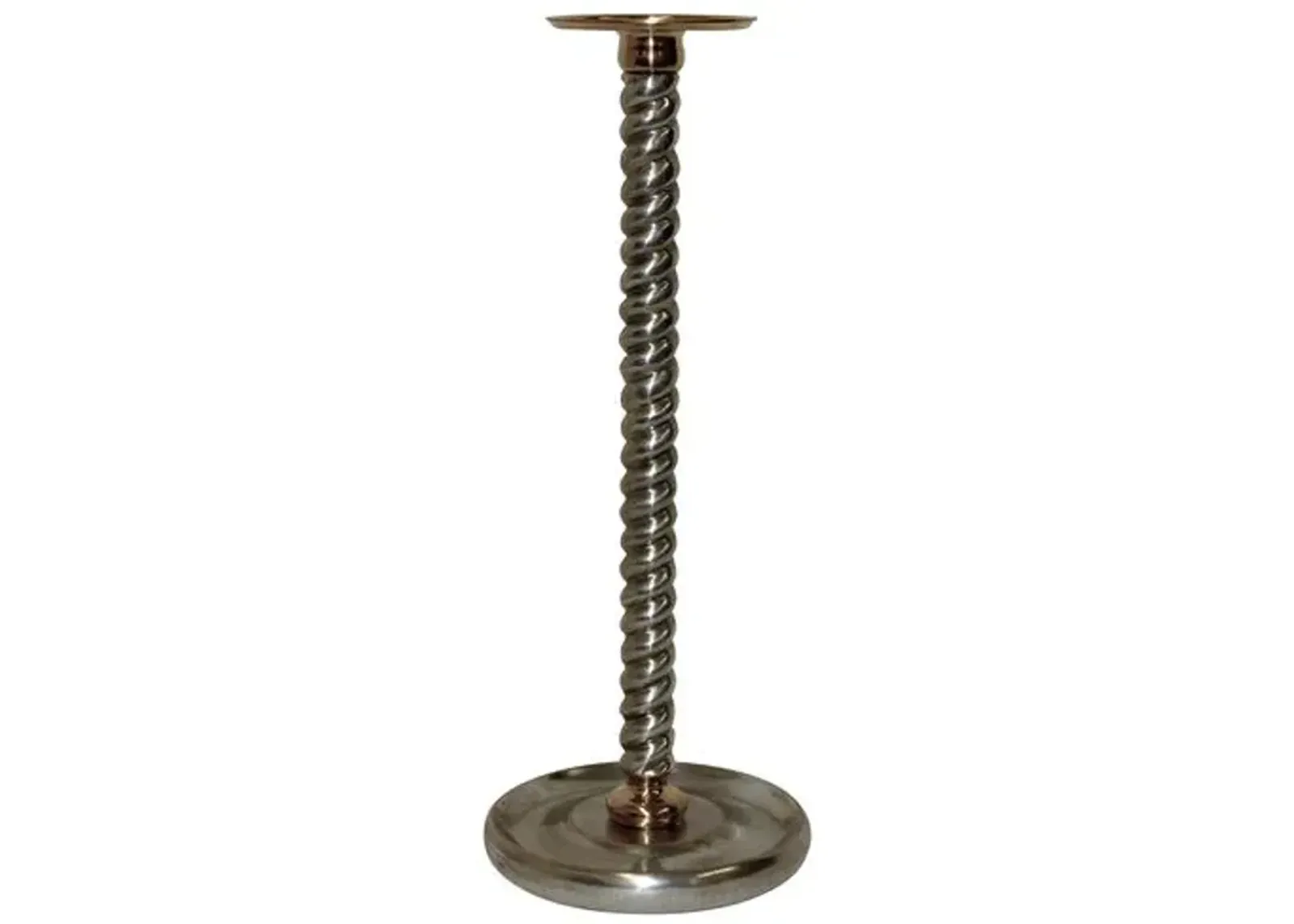 22" Finn Candlestick - Silver/Brass