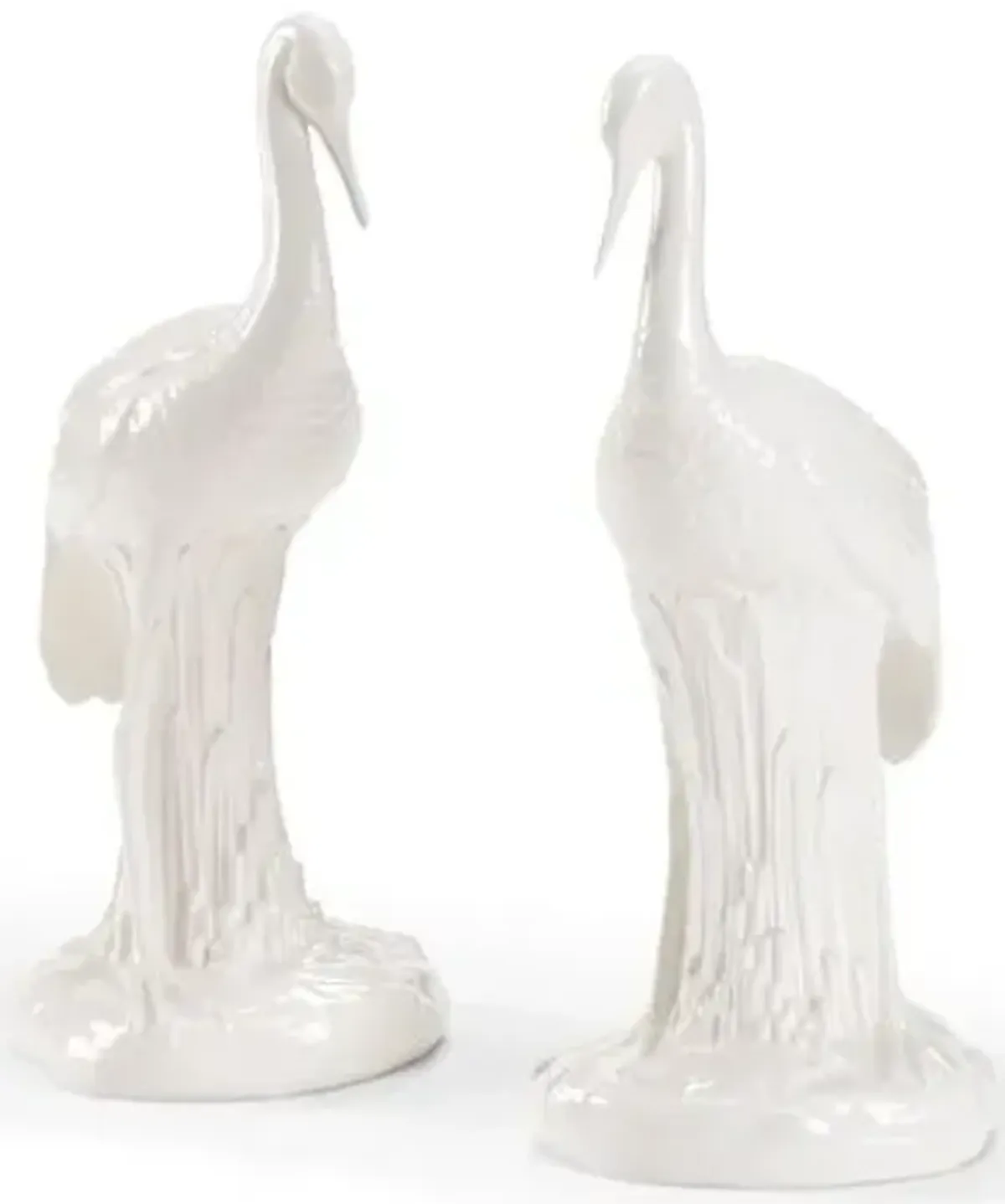 Set of 2 Heron Tall Figures - White - Chelsea House