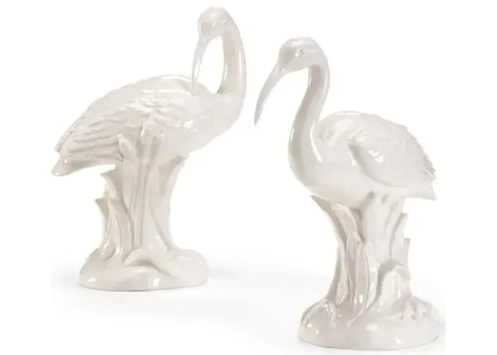 Set of 2 Ibis Figures - White - Chelsea House