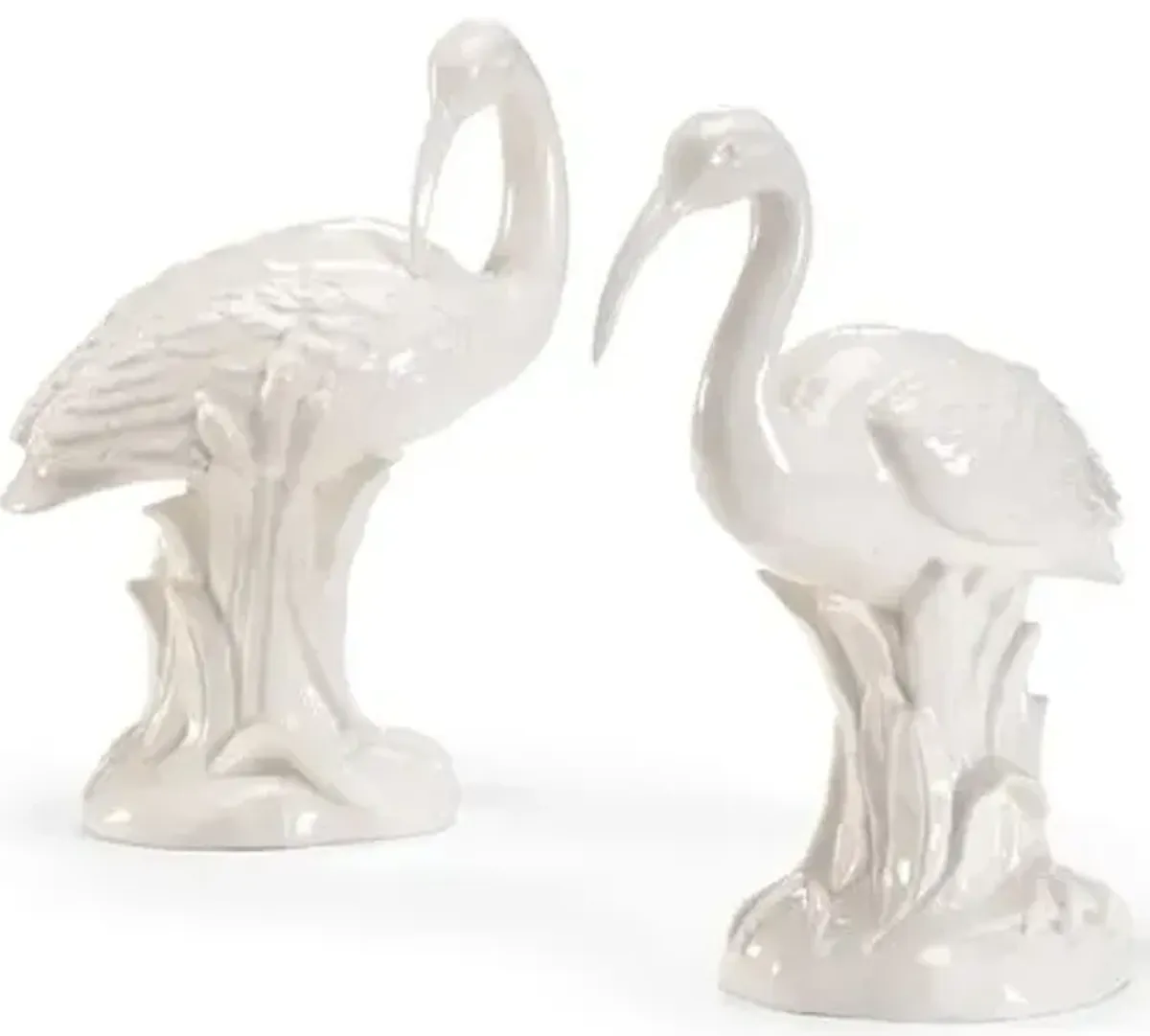 Set of 2 Ibis Figures - White - Chelsea House