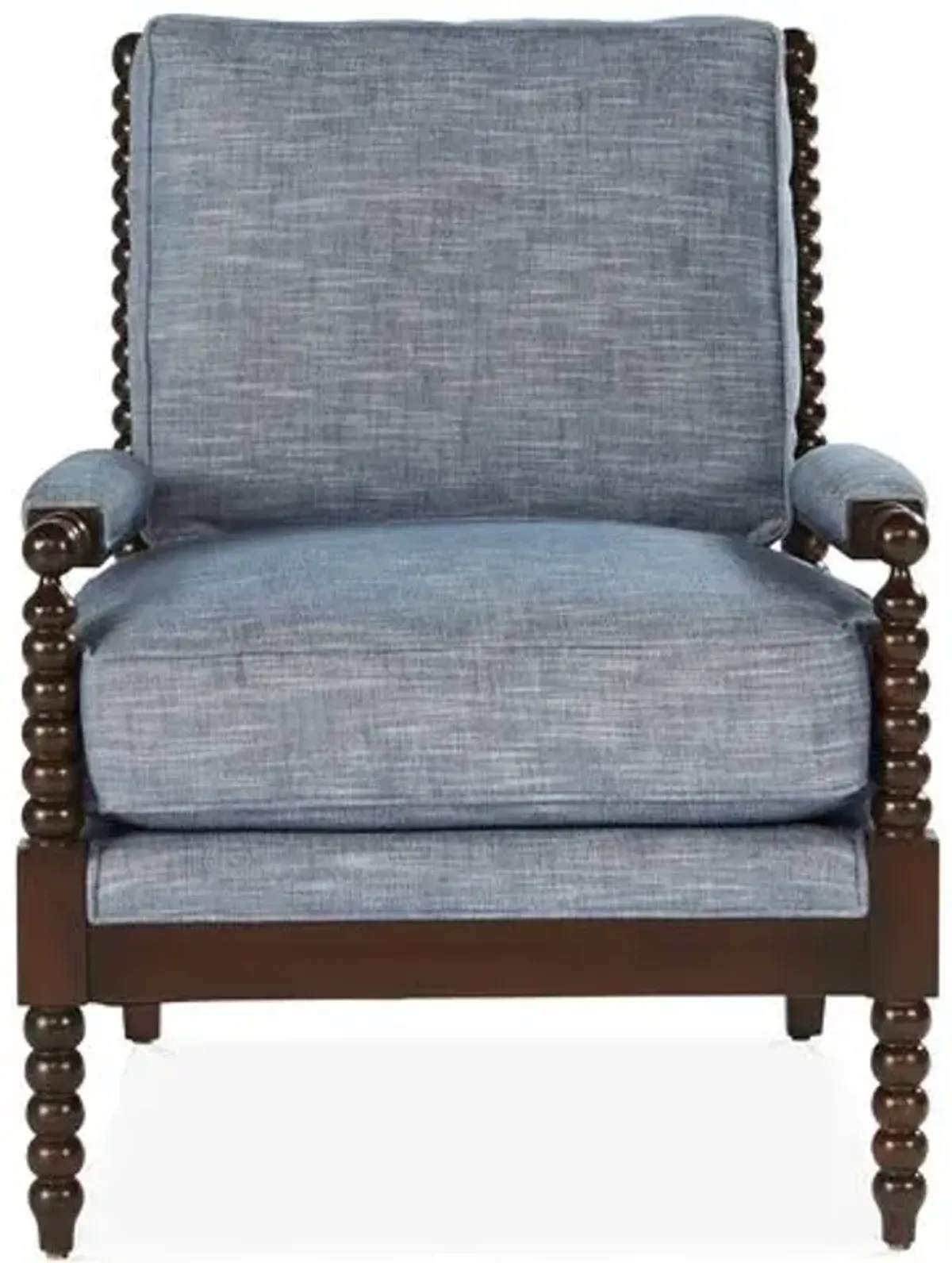 Bankwood Spindle Chair - Chambray Crypton - Miles Talbott - Blue