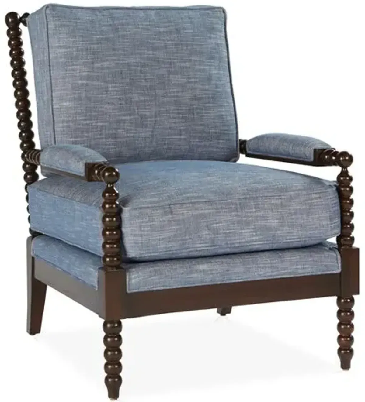 Bankwood Spindle Chair - Chambray Crypton - Miles Talbott - Blue