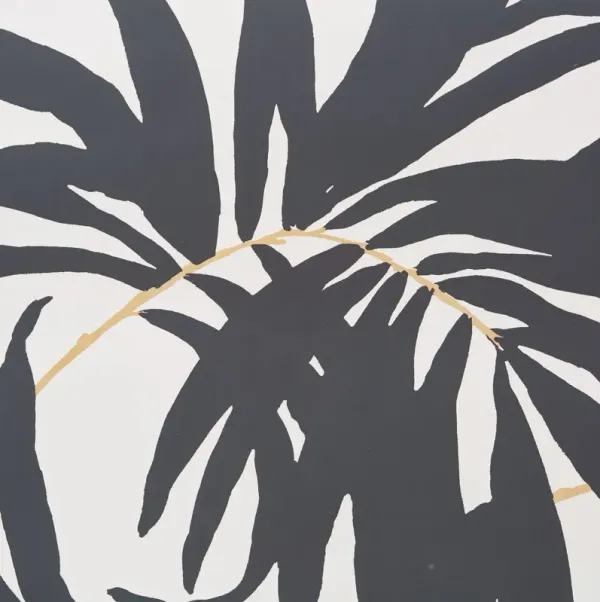 Bali Leaves Wallpaper, Black