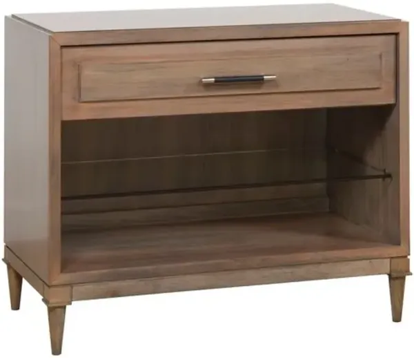 Karlie Nightstand - Red/Brown