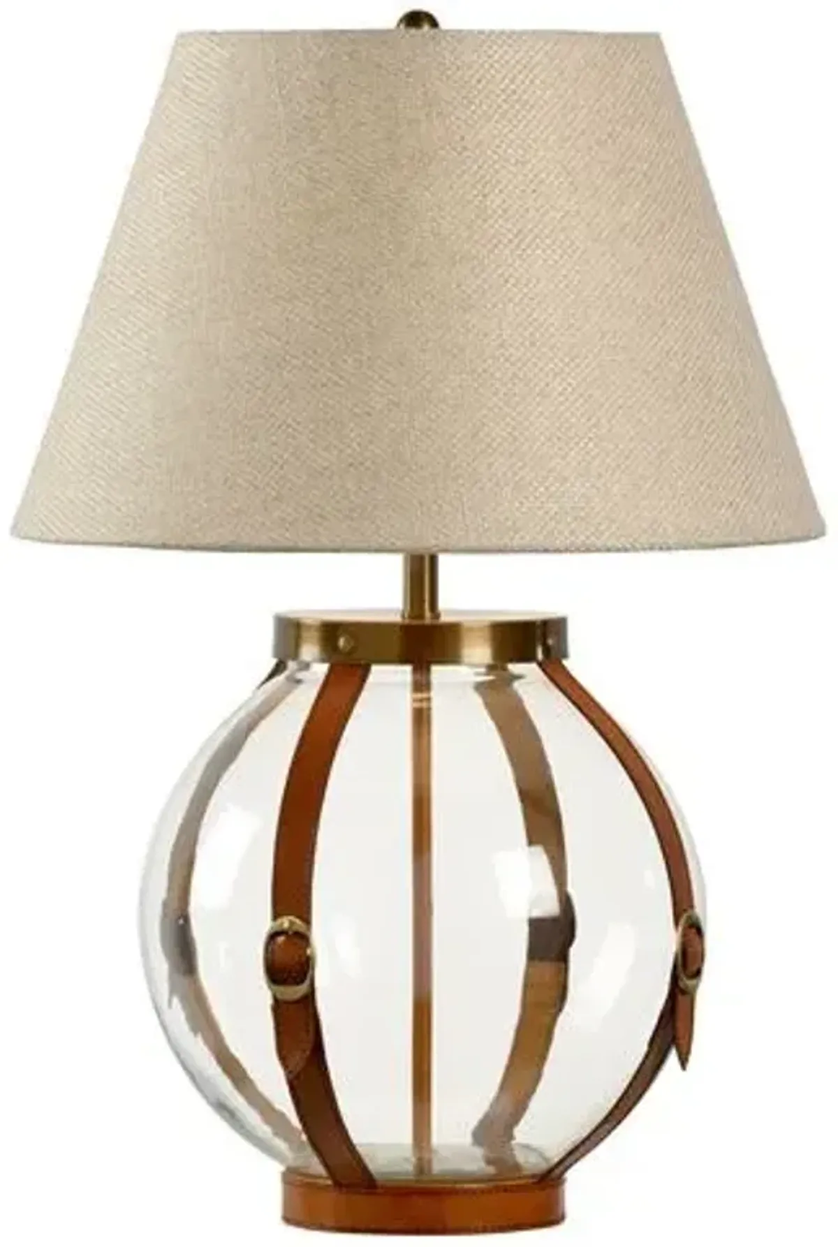 Sierra Table Lamp - Clear/Chestnut - Chelsea House