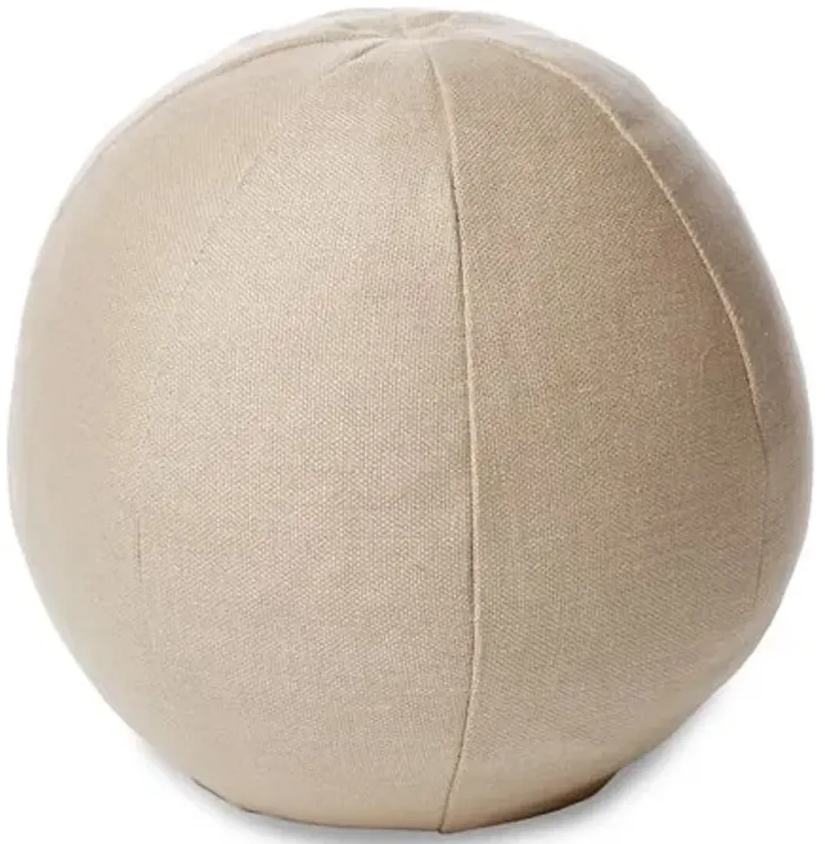 Emma 12x12 Ball Pillow - Dune Linen