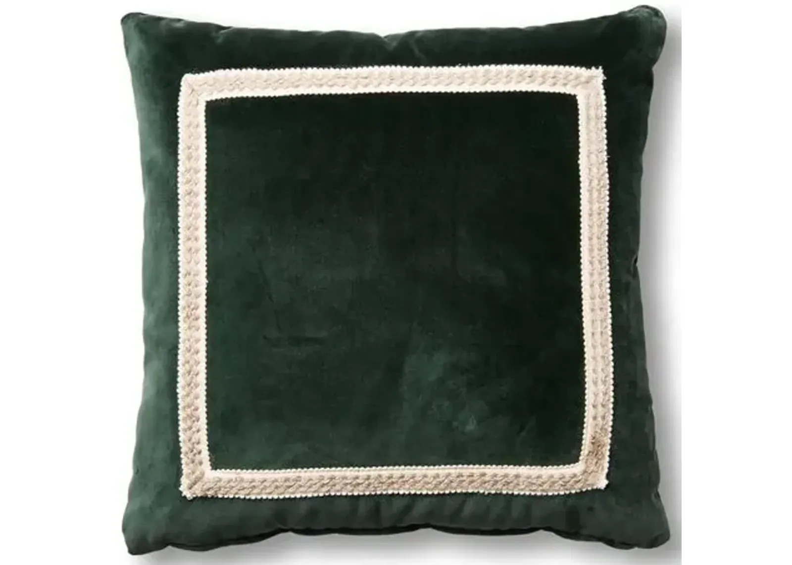 Mallory 19x19 Pillow - Forest Velvet