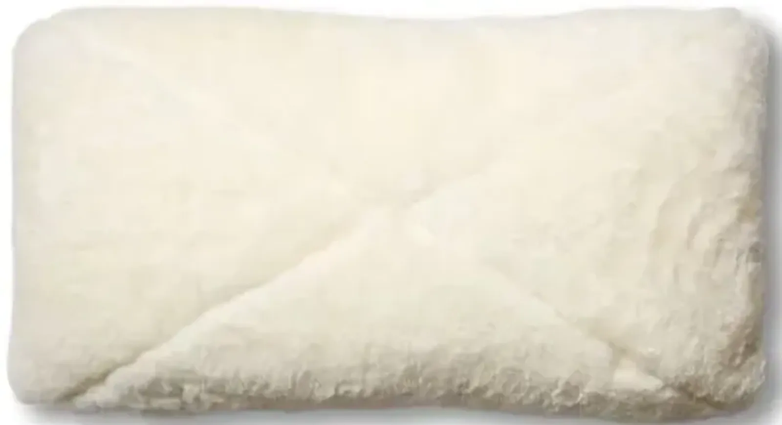 Rae 12x23 Lumbar Pillow - Ivory Shearling/Saddle