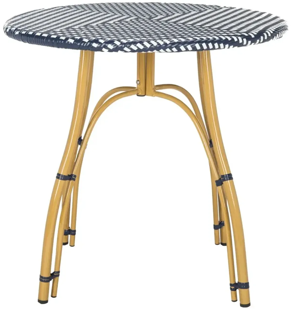 Lillie Bistro Table, Navy/White