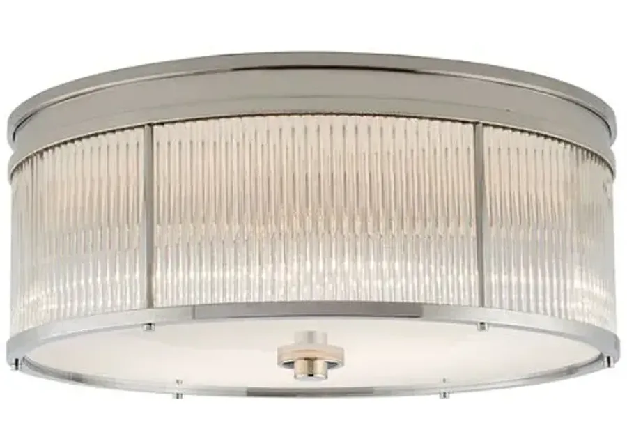 Ralph Lauren Home - Visual Comfort - Allen Large Flush Mount - Silver