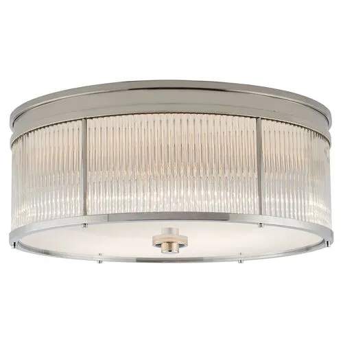 Ralph Lauren Home - Visual Comfort - Allen Large Flush Mount - Silver