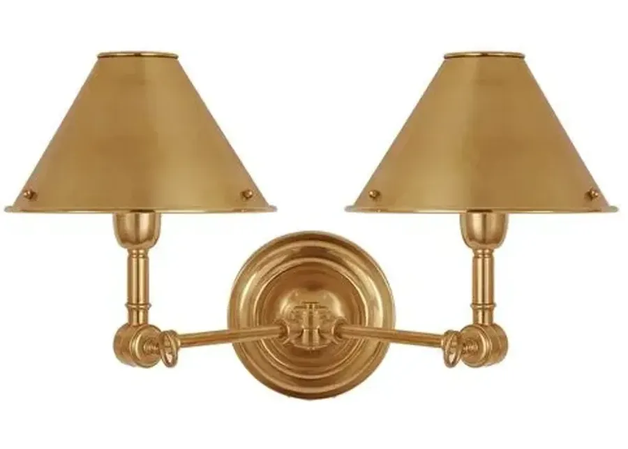 Ralph Lauren Home - Visual Comfort - Anette Double Sconce - Gold