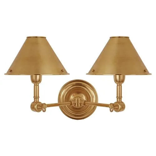 Ralph Lauren Home - Visual Comfort - Anette Double Sconce - Gold