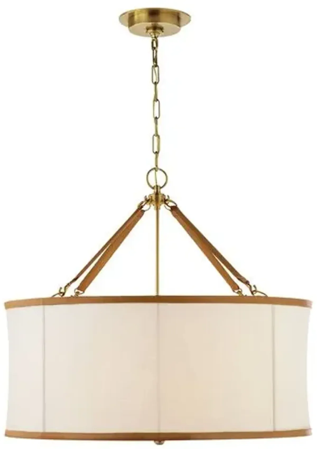 Ralph Lauren Home - Visual Comfort - Broomfield Large Hanging Shade - Brown