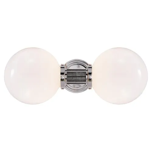 Ralph Lauren Home - Visual Comfort - McCarren Double Wall Sconce - Silver