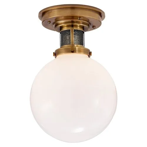 Ralph Lauren Home - Visual Comfort - McCarren Small Semi-Flush Mount - Gold