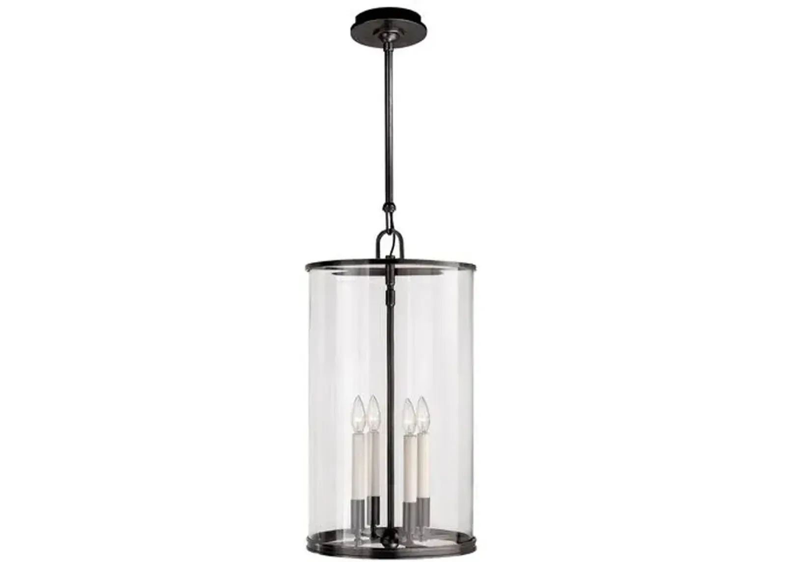 Ralph Lauren Home - Visual Comfort - Modern Large Glass Lantern - Black