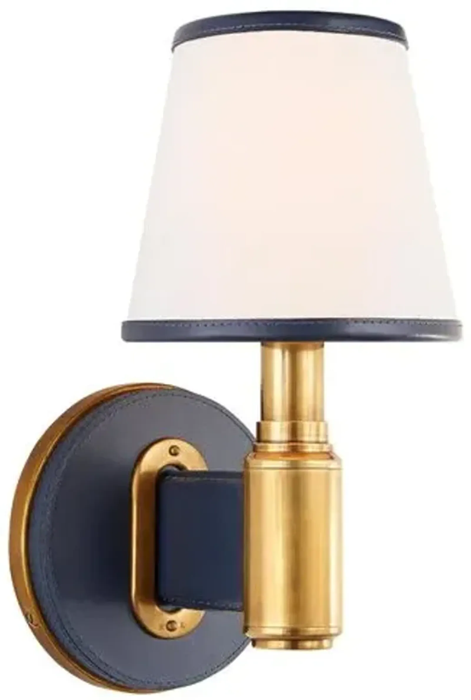 Ralph Lauren Home - Visual Comfort - Riley Single Sconce - Leather - Blue