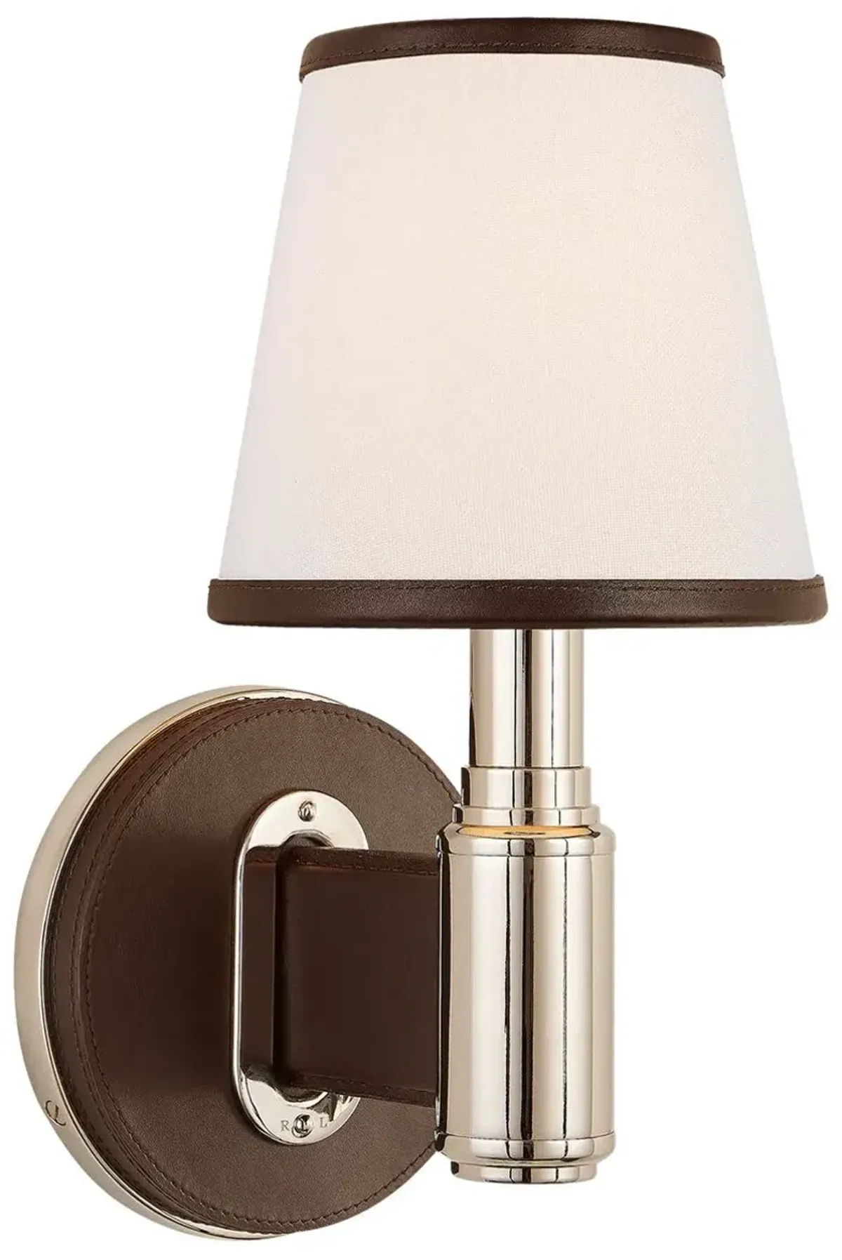 Ralph Lauren Home - Visual Comfort - Riley Single Sconce - Leather - Brown