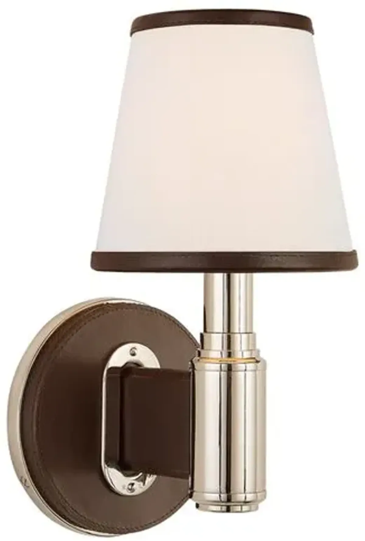 Ralph Lauren Home - Visual Comfort - Riley Single Sconce - Leather - Brown