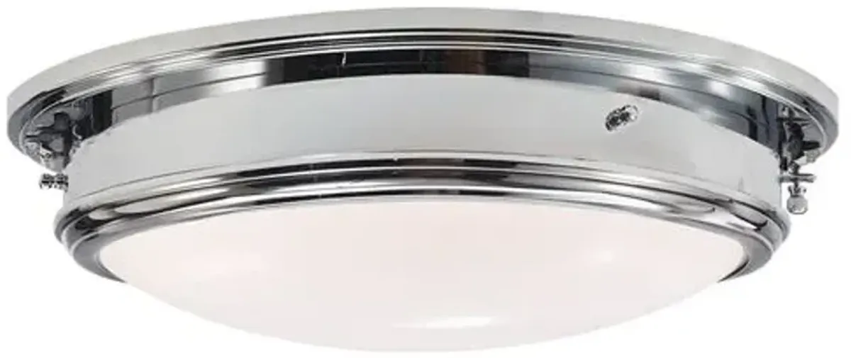 Ralph Lauren Home - Visual Comfort - Marine Flush Mount - Silver