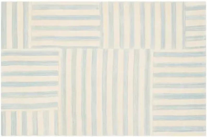 Canyon Stripe Patch Rug - Ralph Lauren Home - Ivory - Ivory