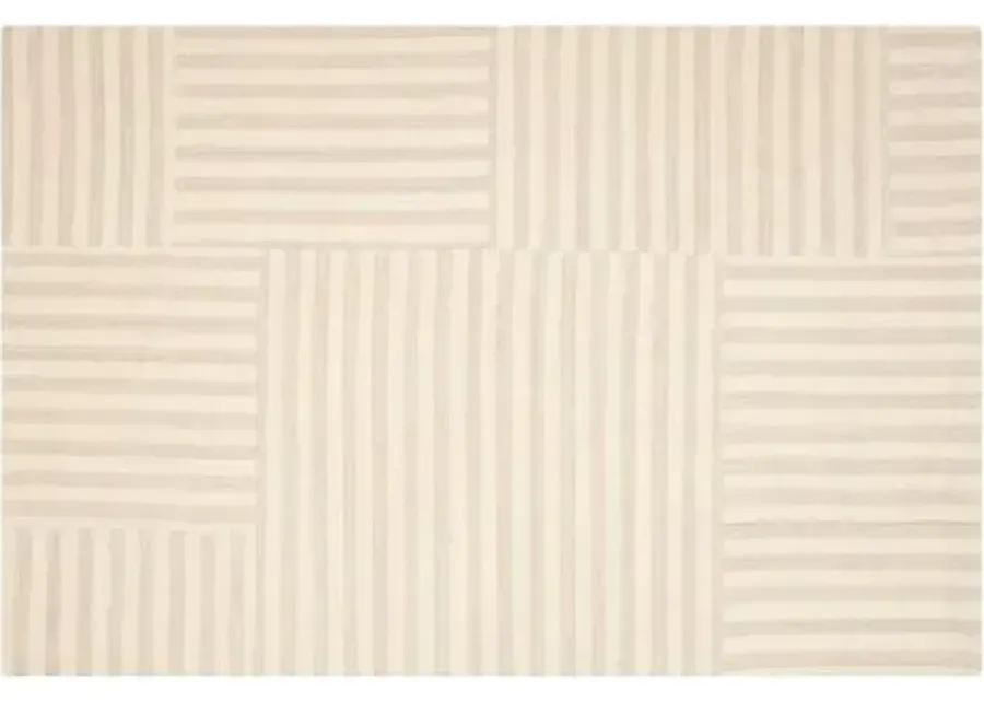 Canyon Stripe Patch Rug - Ralph Lauren Home - Beige - Beige