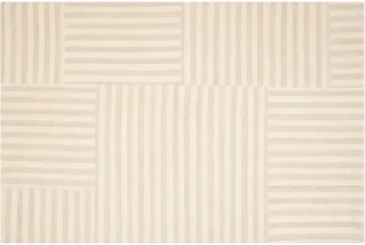 Canyon Stripe Patch Rug - Ralph Lauren Home - Beige - Beige