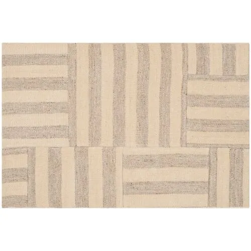 Canyon Stripe Patch Rug - Ralph Lauren Home - Beige - Beige