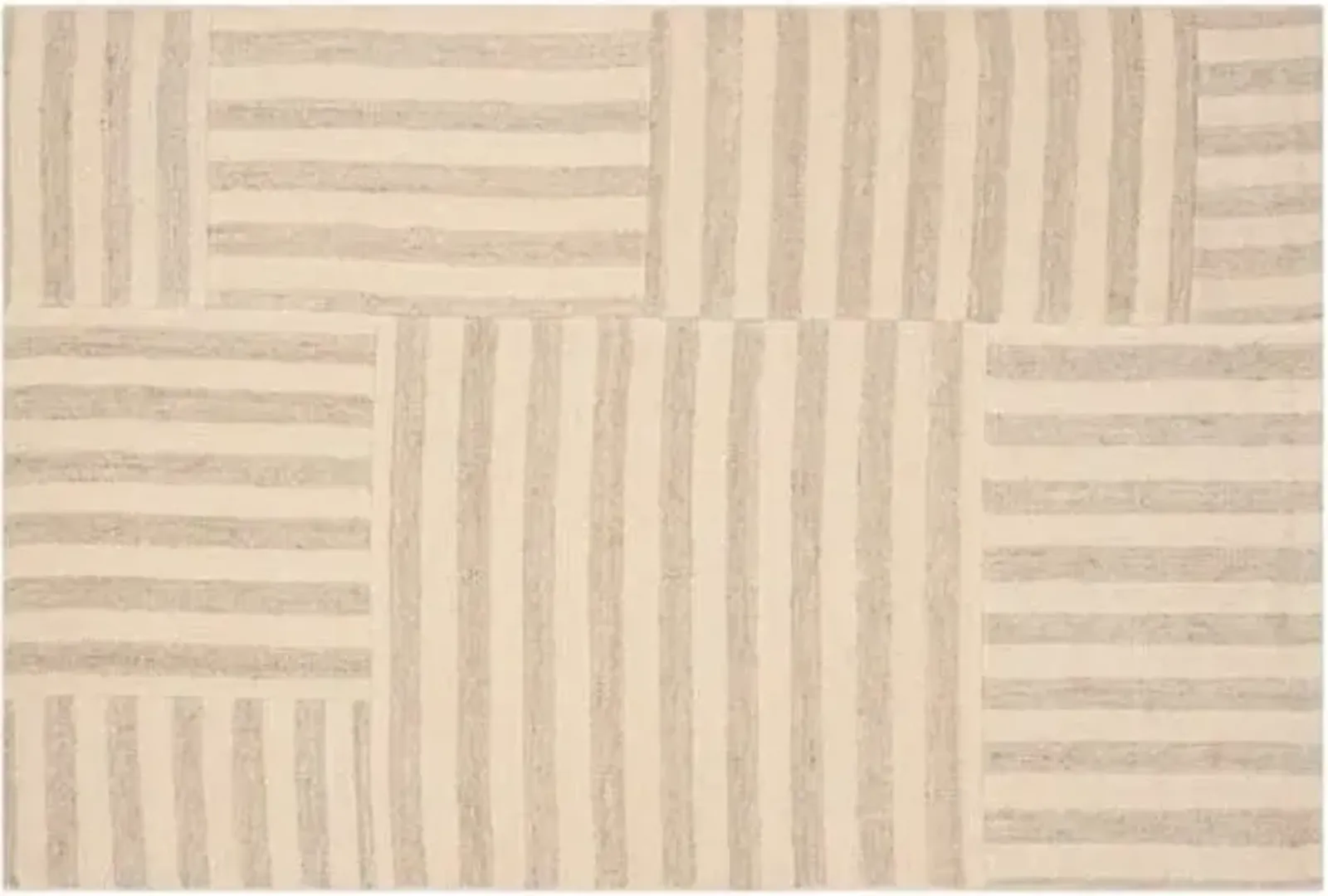 Canyon Stripe Patch Rug - Ralph Lauren Home - Beige - Beige