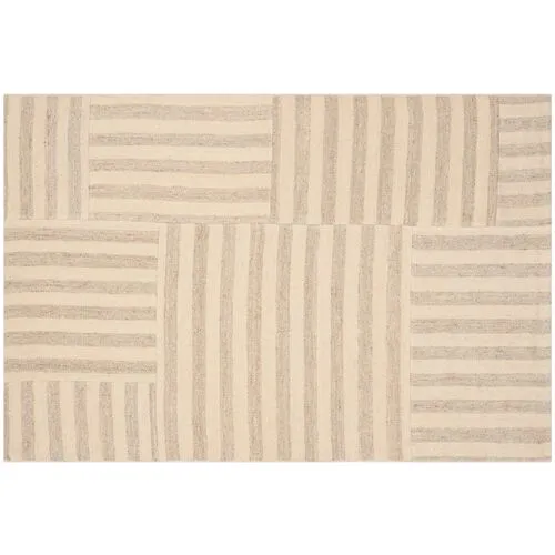 Canyon Stripe Patch Rug - Ralph Lauren Home - Beige - Beige