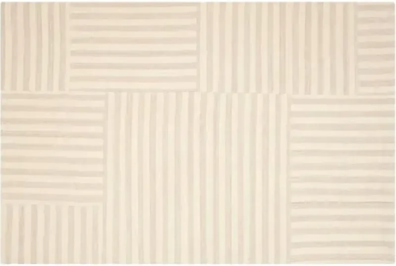 Canyon Stripe Patch Rug - Ralph Lauren Home - Beige - Beige