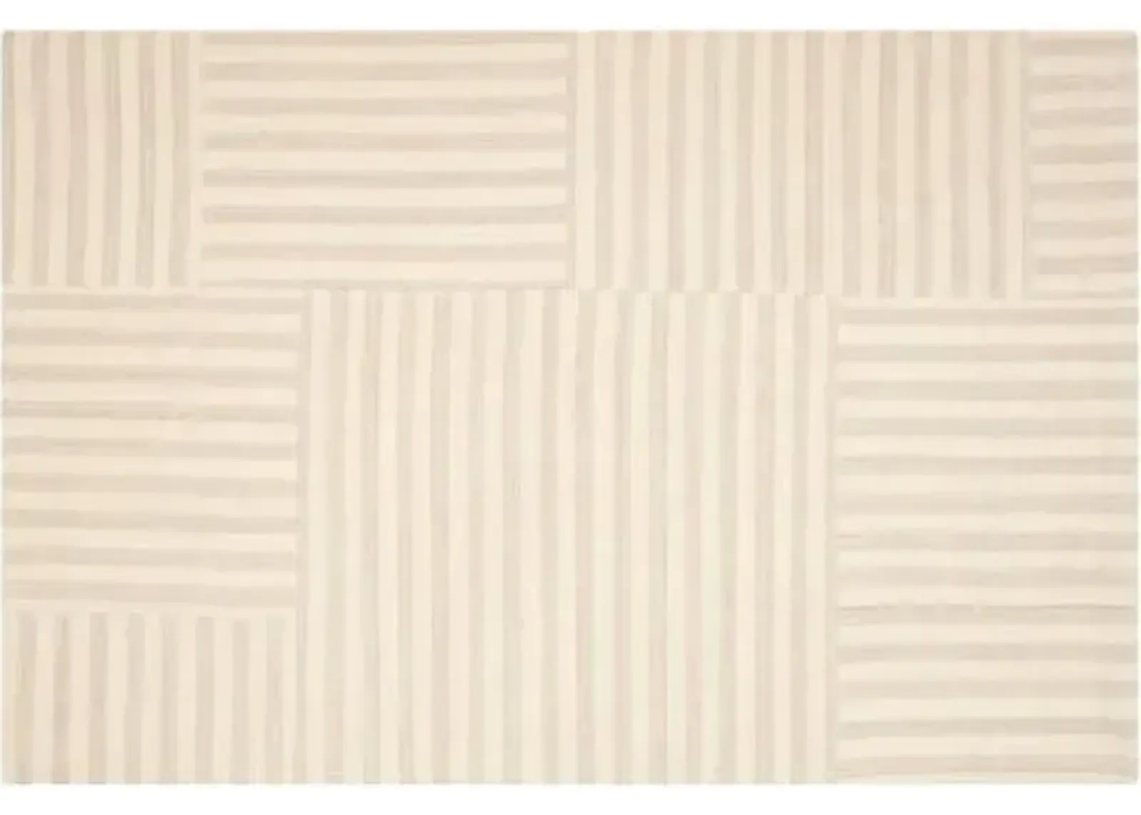 Canyon Stripe Patch Rug - Ralph Lauren Home - Beige - Beige