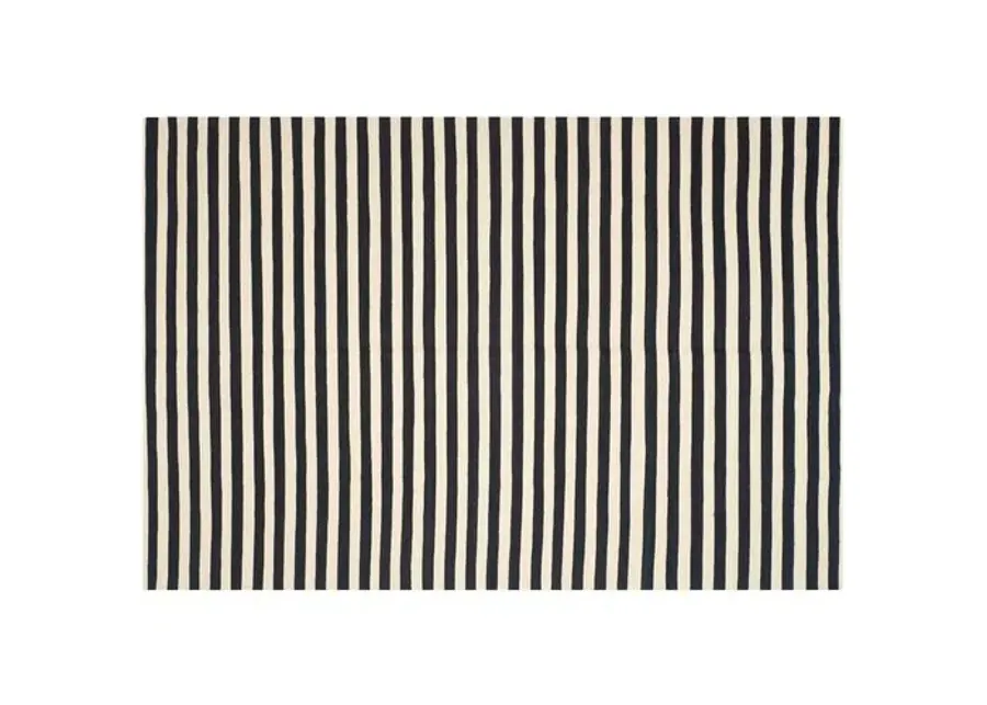 Canyon Stripe Rug - Ralph Lauren Home - Black - Black