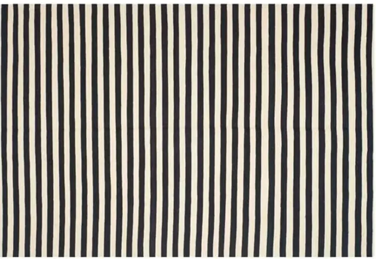 Canyon Stripe Rug - Ralph Lauren Home - Black - Black