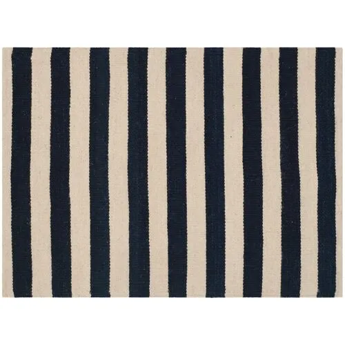 Canyon Stripe Rug - Ralph Lauren Home - Black - Black