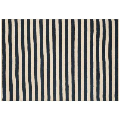 Canyon Stripe Rug - Ralph Lauren Home - Black - Black