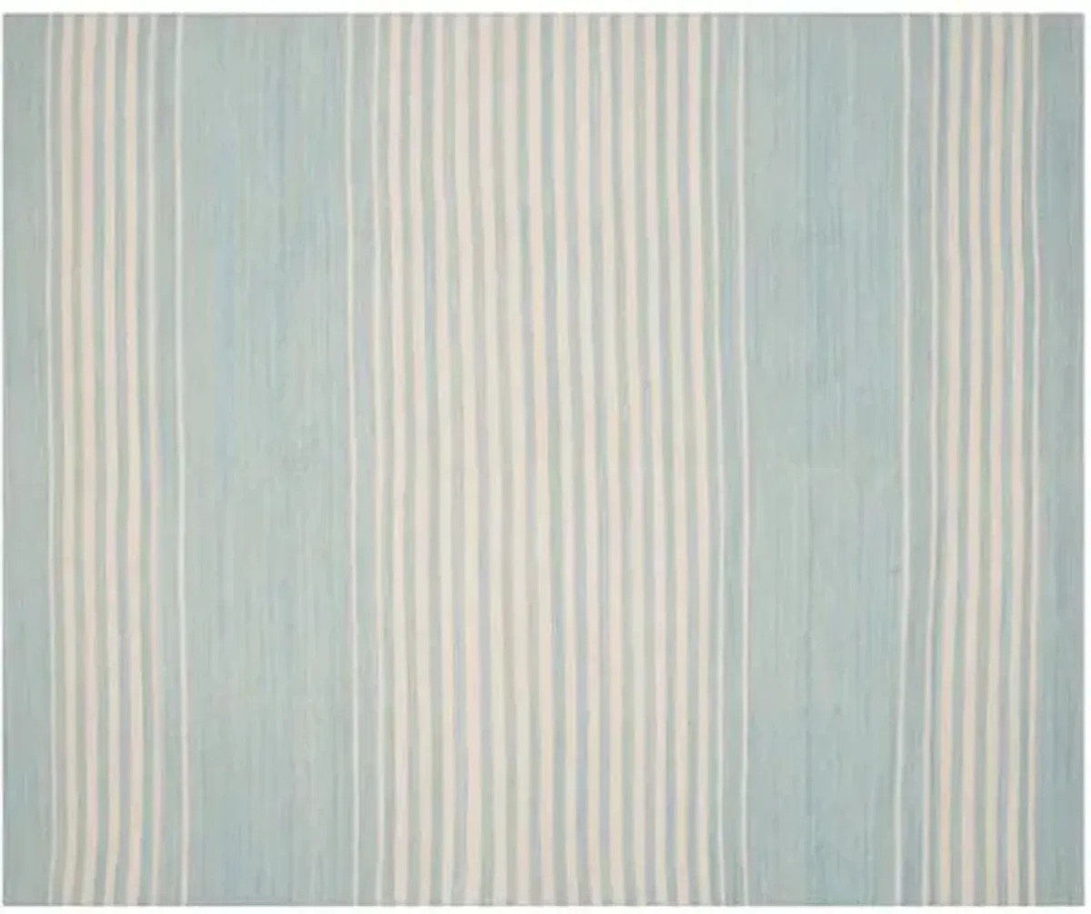 Bluff Point Stripe Rug - Ralph Lauren Home - Blue - Blue