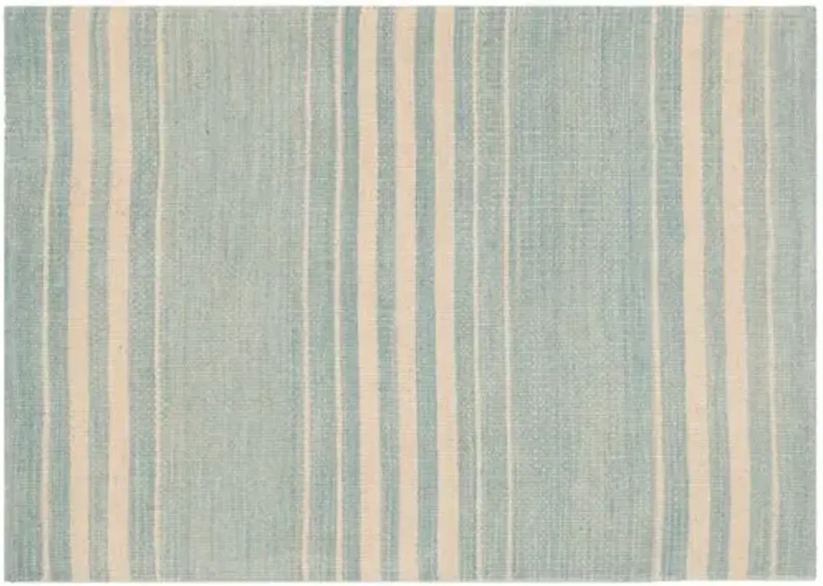 Bluff Point Stripe Rug - Ralph Lauren Home - Blue - Blue