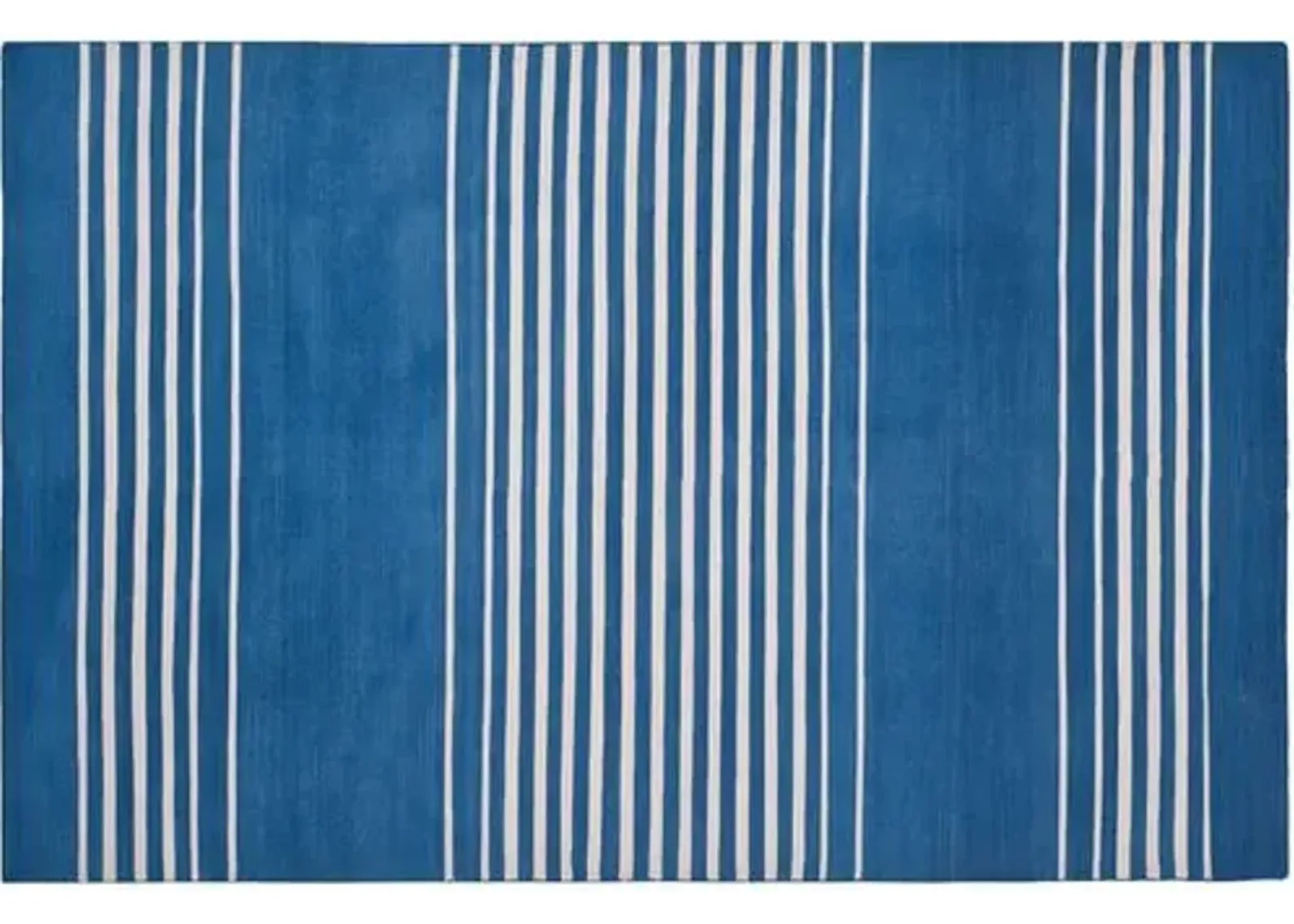 Bluff Point Stripe Rug - Ralph Lauren Home - Blue - Blue