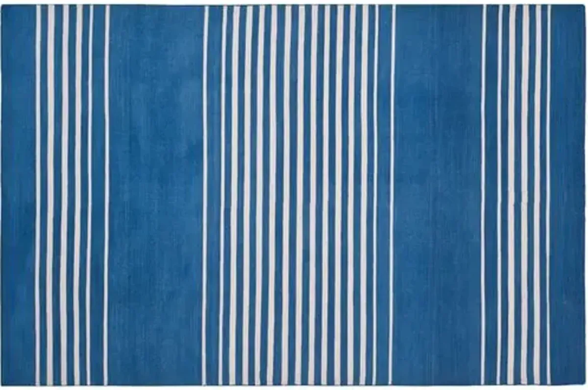 Bluff Point Stripe Rug - Ralph Lauren Home - Blue - Blue