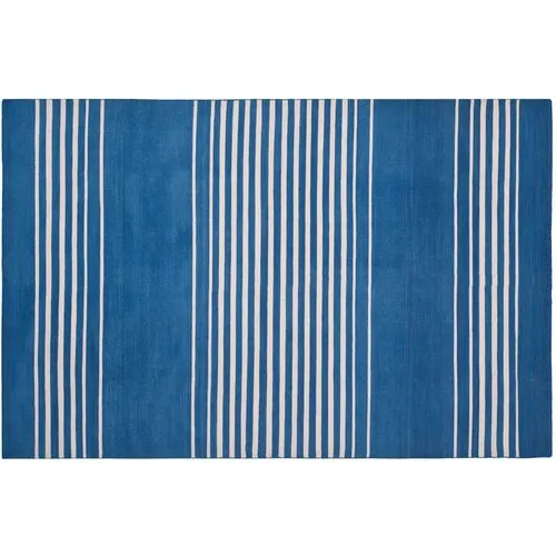 Bluff Point Stripe Rug - Ralph Lauren Home - Blue - Blue