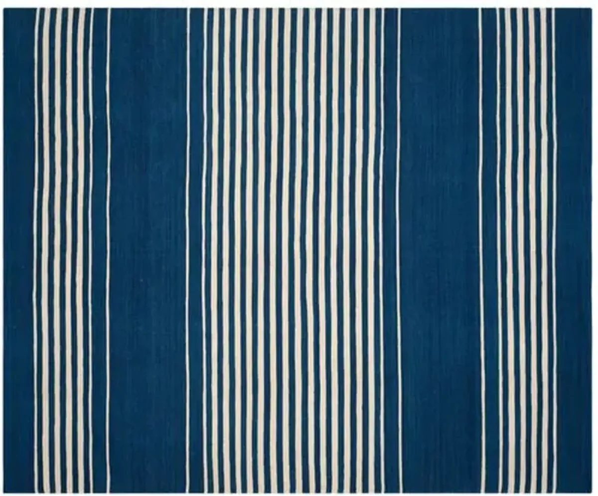 Bluff Point Stripe Rug - Ralph Lauren Home - Blue - Blue