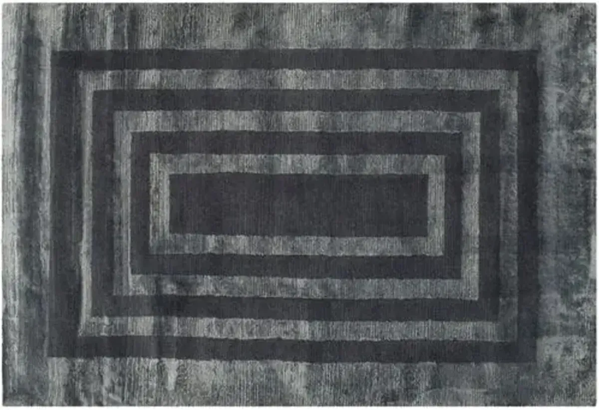 Ellington Border Rug - Ralph Lauren Home - Gray - Gray