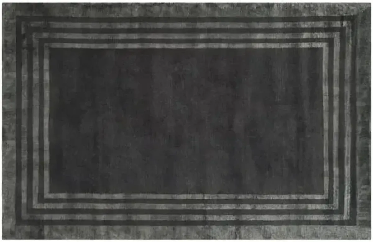 Ellington Border Rug - Ralph Lauren Home - Gray - Gray