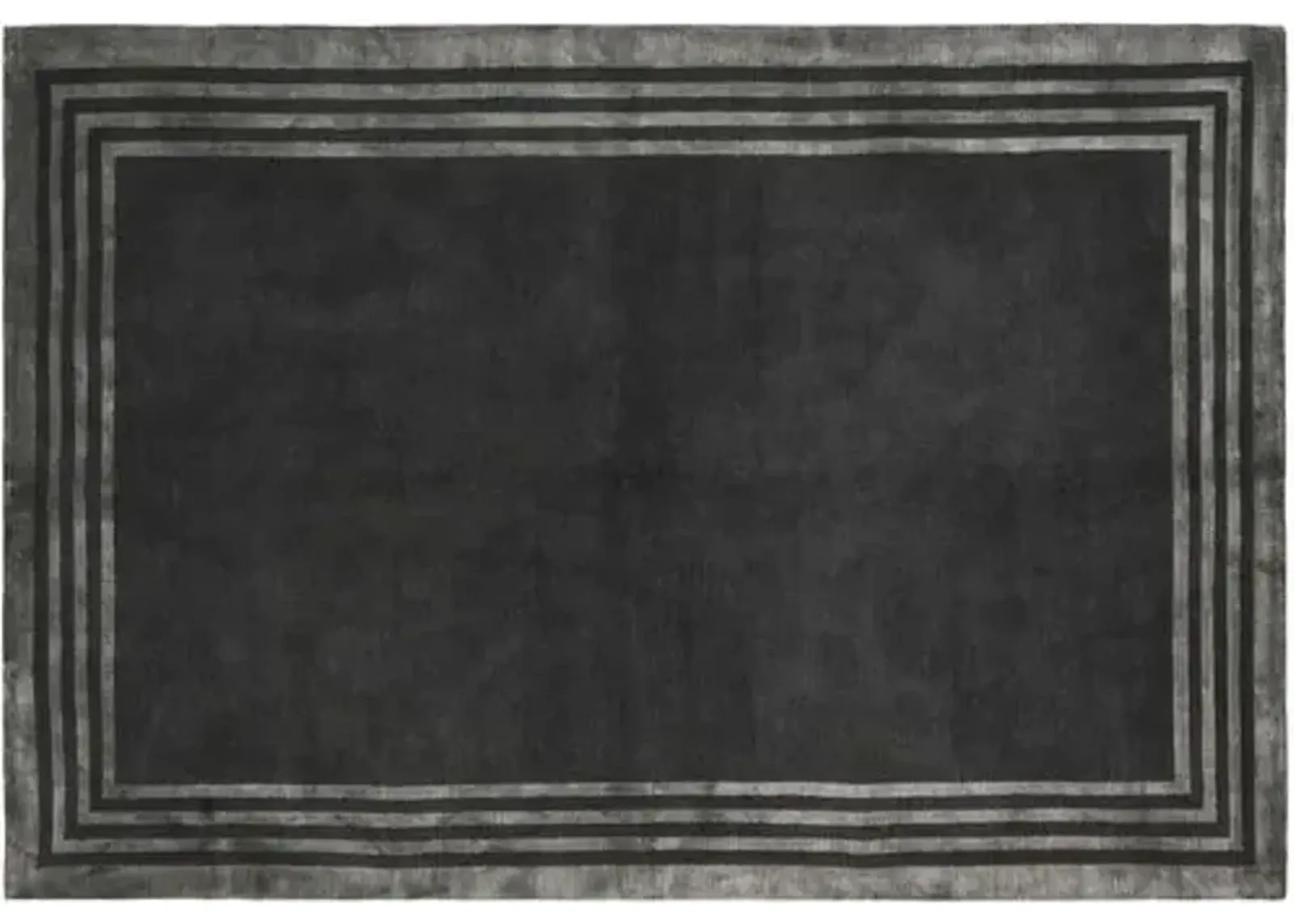 Ellington Border Rug - Ralph Lauren Home - Gray - Gray