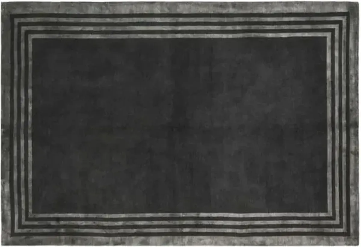 Ellington Border Rug - Ralph Lauren Home - Gray - Gray