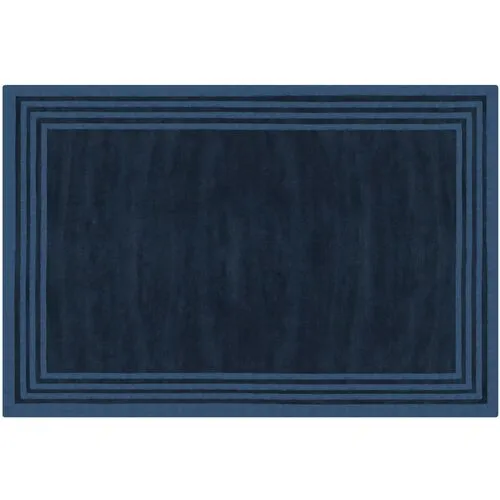 Ellington Border Rug - Ralph Lauren Home - Blue - Blue